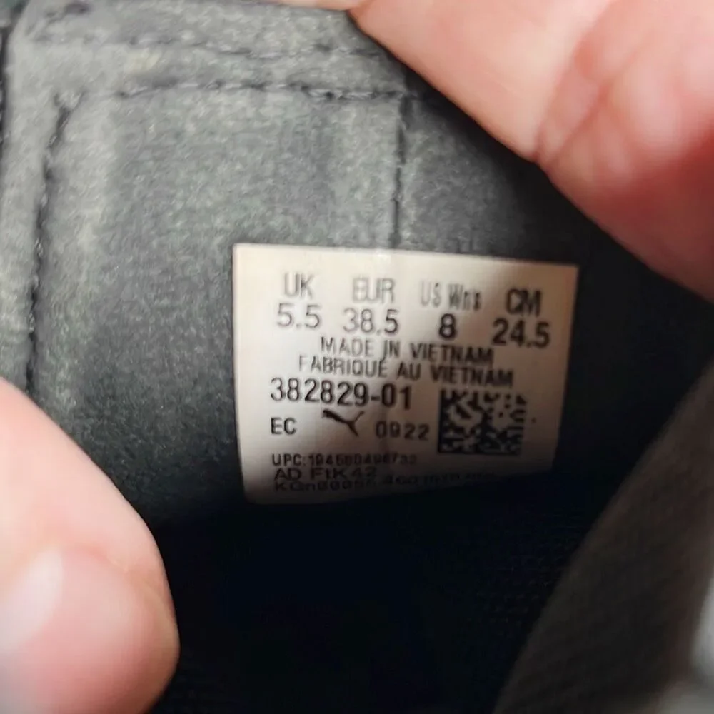 PUMA Mayze Platform Chelsea Boot Black Suede Size 8 - Picture 7 of 11